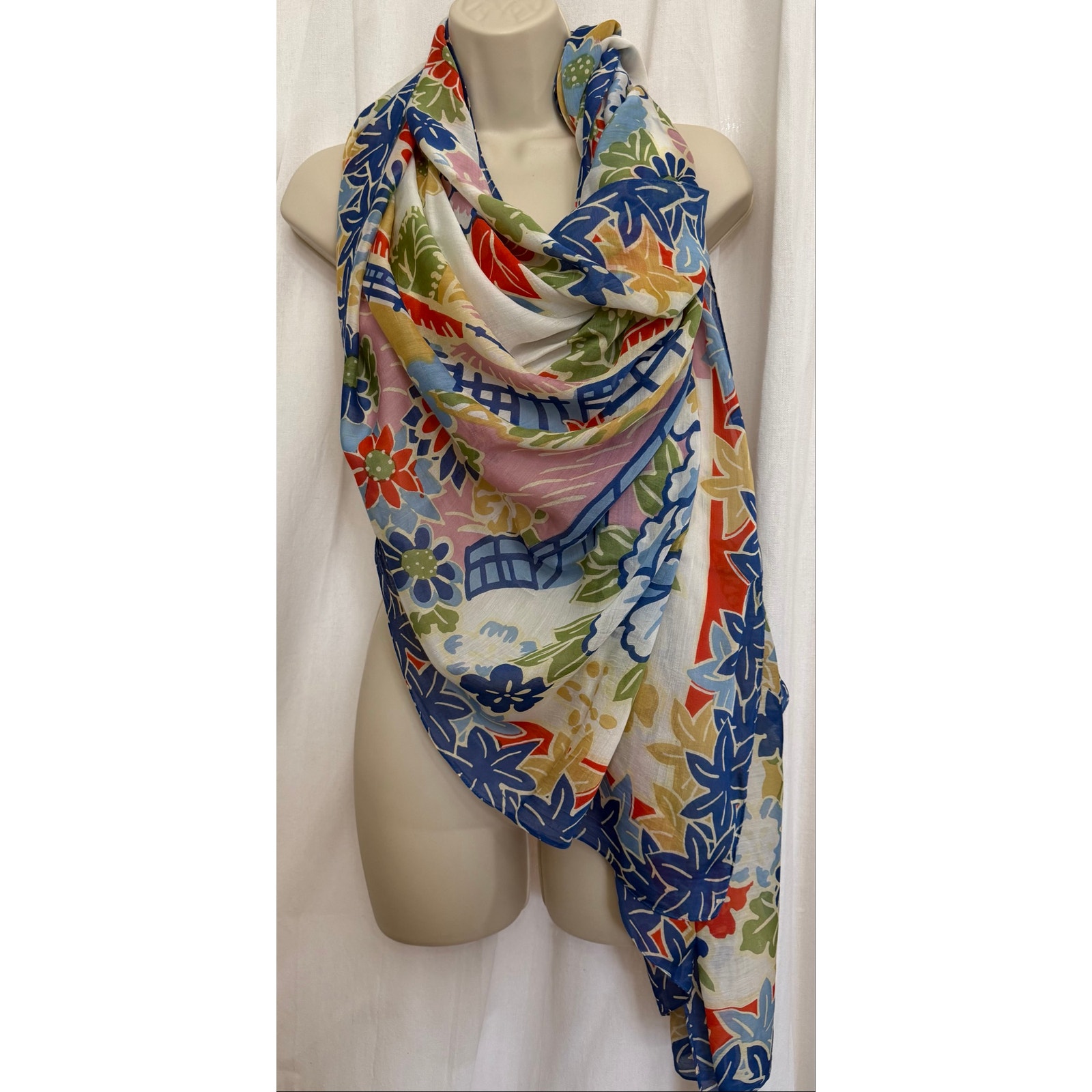 One Hundred Stars Floral Scarf Wrap — image 2 of 5